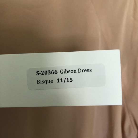 Amanda Uprichard Gibson Dress Cold Shoulder Lace Up Bisque New Small - Picture 6 of 6
